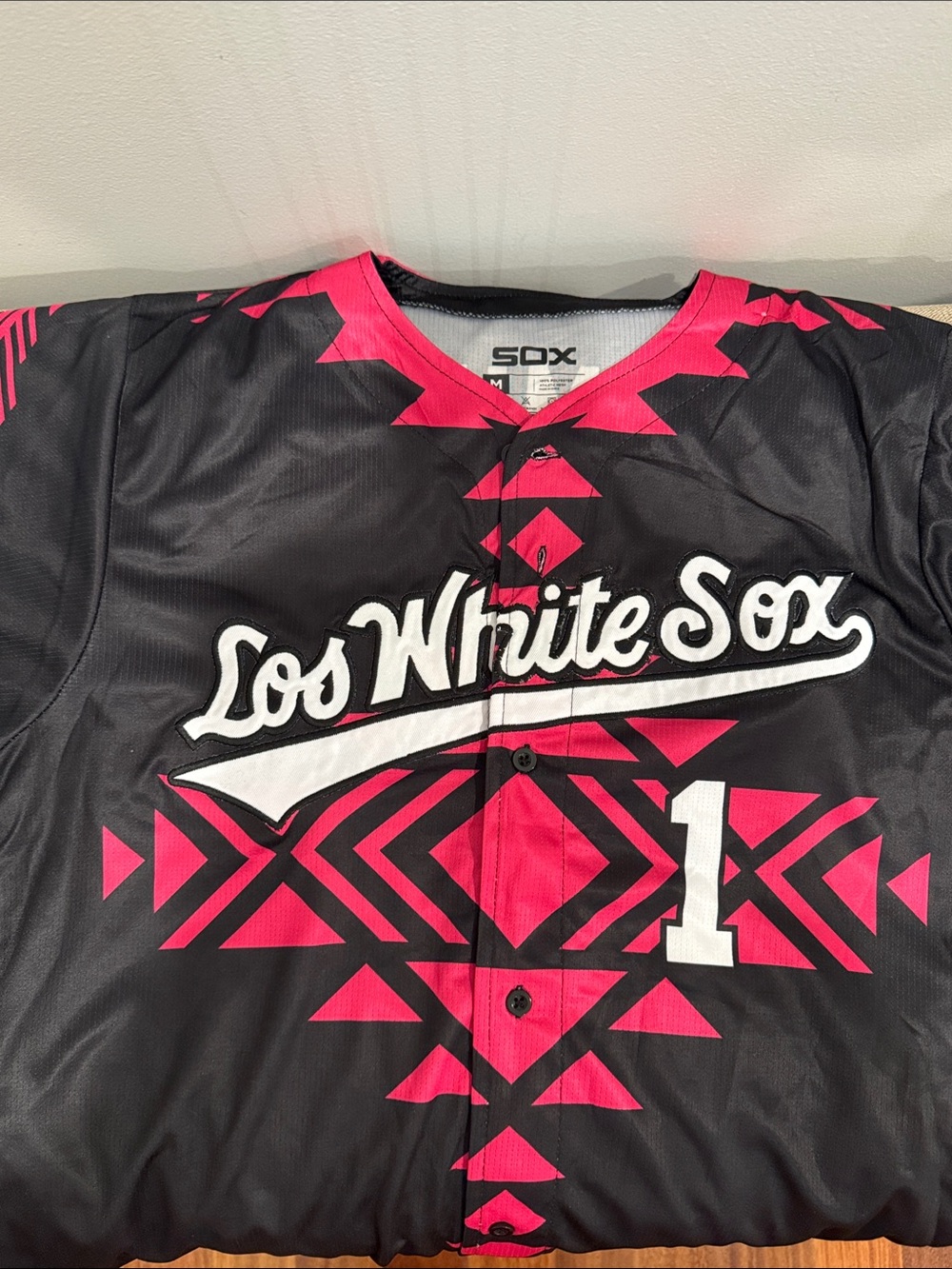 Los White Sox Black & Pink Baseball Jersey